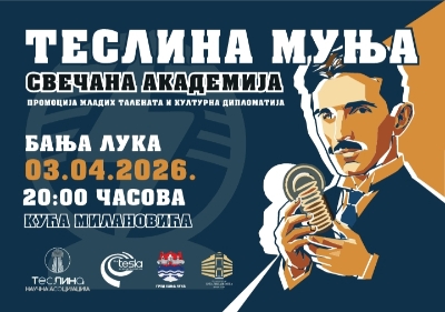 „Teslina munja“ u srcu Banjaluke: Svečana akademija povodom 170 godina od rođenja velikog genija
