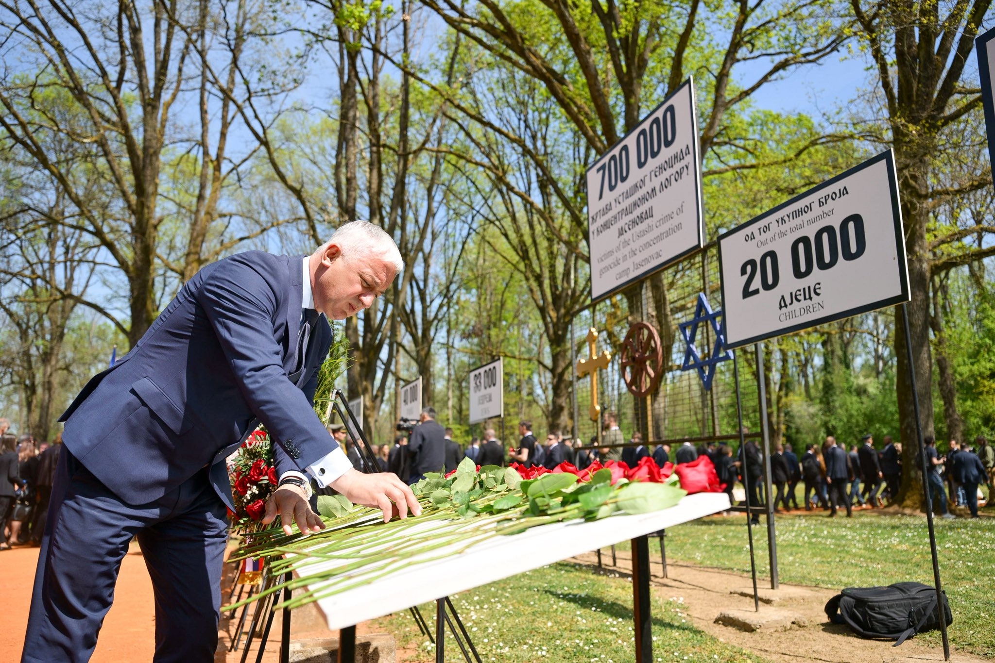 (FOTO) "Da se nikada ne zaboravi i nikada ne ponovi" Borenović iz Donje Gradine poručio da je SRAMNO SVAKO VELIČANJE USTAŠTVA