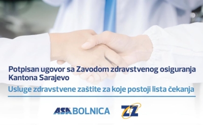 ASA Bolnica i Zavod zdravstvenog osiguranja KS potpisali ugovor: Dostupne usluge sa liste čekanja