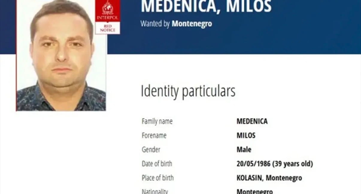 Miloš Medenica boravio na mjestima poznatim policiji