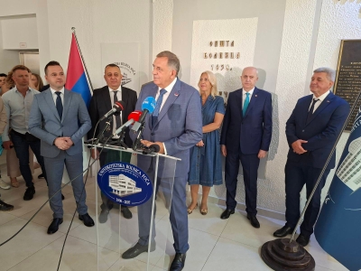 (FOTO) Dodik, Cvijanović i Minić u Foči: Univerzitetska bolnica ZASLUŽUJE da bude Klinički centar