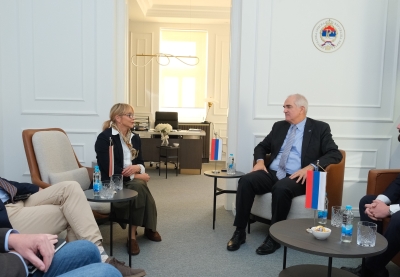 Trišić Babić sa ambasadorom Rikom Holcaplom: Dijalog i institucionalna saradnja od posebnog značaja