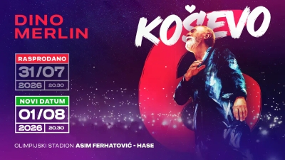 Dino Merlin zakazao drugi koncert na Koševu: Evo kada počinje prodaja