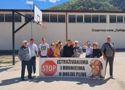 (FOTO) Ne dijelite nas - Pliva je svih: Srbi, Hrvati i Bošnjaci zajedno protiv rudnika
