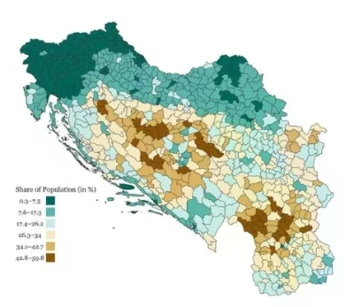 Karta Jugoslavije iz 1961. otkriva surovu istinu: U ovim dijelovima gotovo nitko nije znao čitati