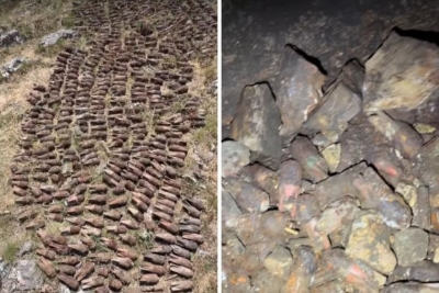 VIDEO U pećini podno Veleža pronađeno više od 730 granata iz Drugog svjetskog rata