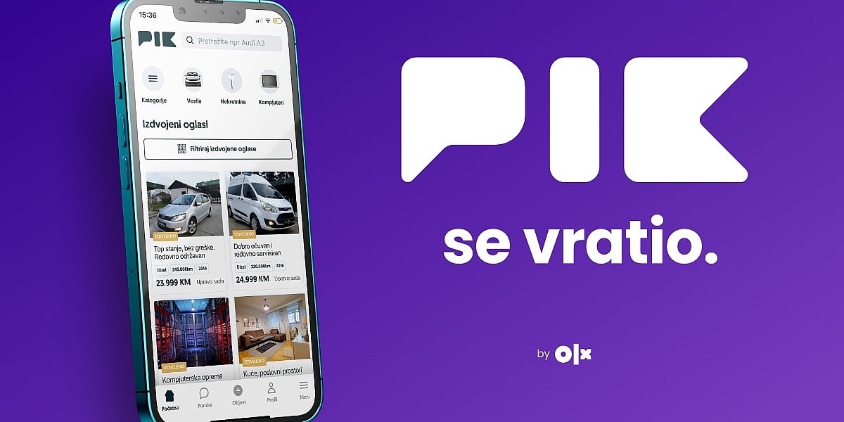 Povratak prepoznatljivog imena: OLX.ba ponovo postaje Pik.ba