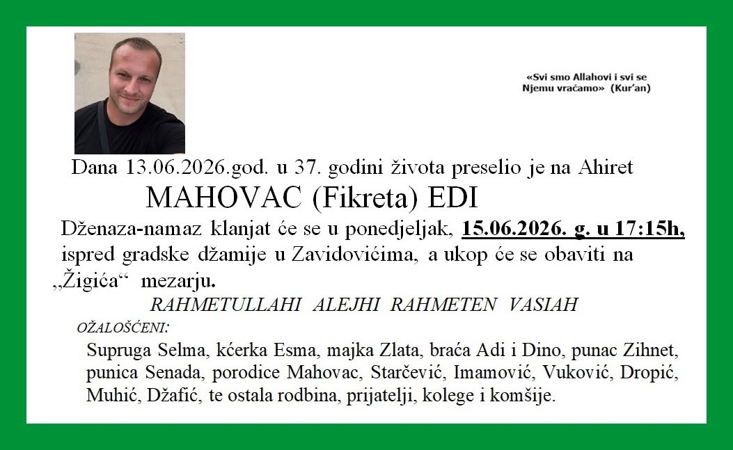 Iza njega su ostali supruga i kćerka: Poznat termin dženaze 37. godišnjaku koji je stradao tokom raftinga na Neretvi