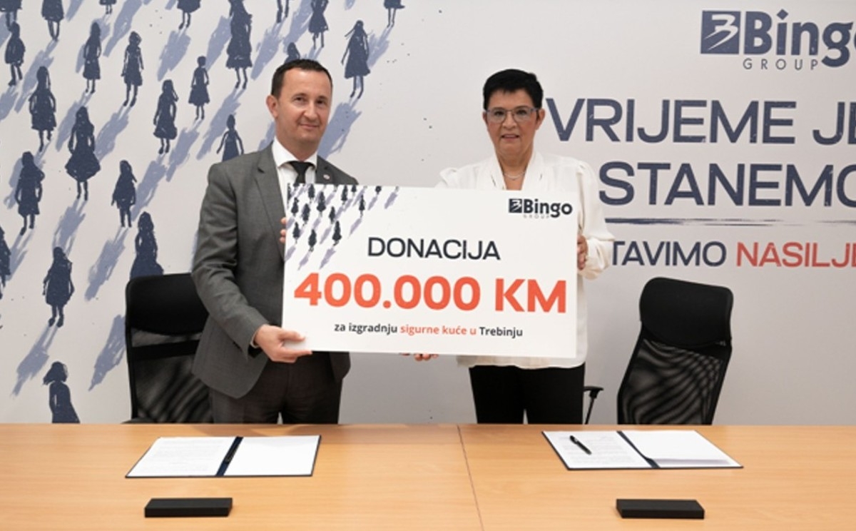 Bingo Group donirao 400.000 KM: Počeli radovi na izgradnji prve sigurne kuće u Trebinju