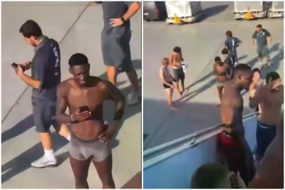 Nezapamćene scene: Fudbaleri Monaca primorani da skinu skoro svu odjeću sa sebe u avionu pred meč Lige prvaka