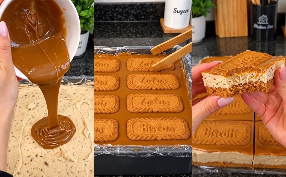 Kremaste, bogate i neodoljive kocke: Jednostavan Lotus cheesecake koji se ne peče