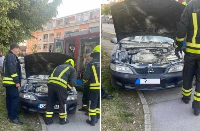 Gorio automobil u Banjaluci (Foto)