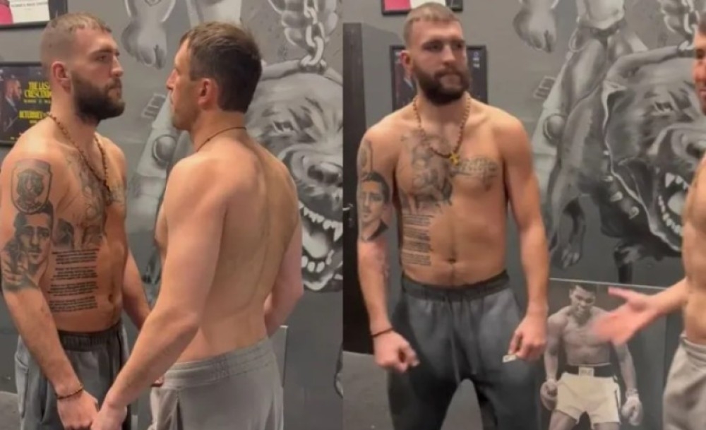 Veljko Ražnatović “streljao pogledom” protivnika pred meč: Kašinski ostao u čudu nakon suočavanja FOTO