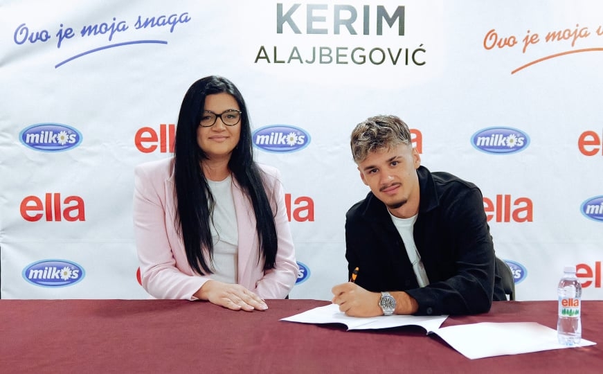 Kerim Alajbegović u saradnji sa domaćim brandovima Ella voda i Milkos