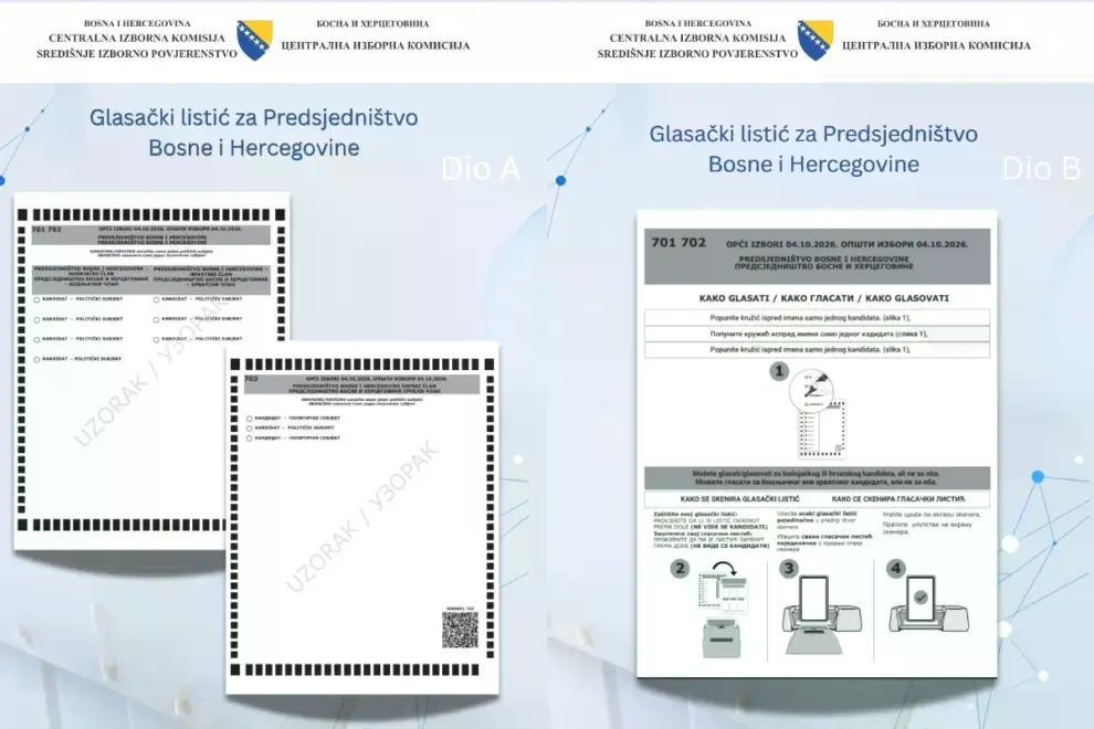 CIK objavio primjere glasačkih listića, umjesto dosadašnjeg X-a popunjavamo kružiće