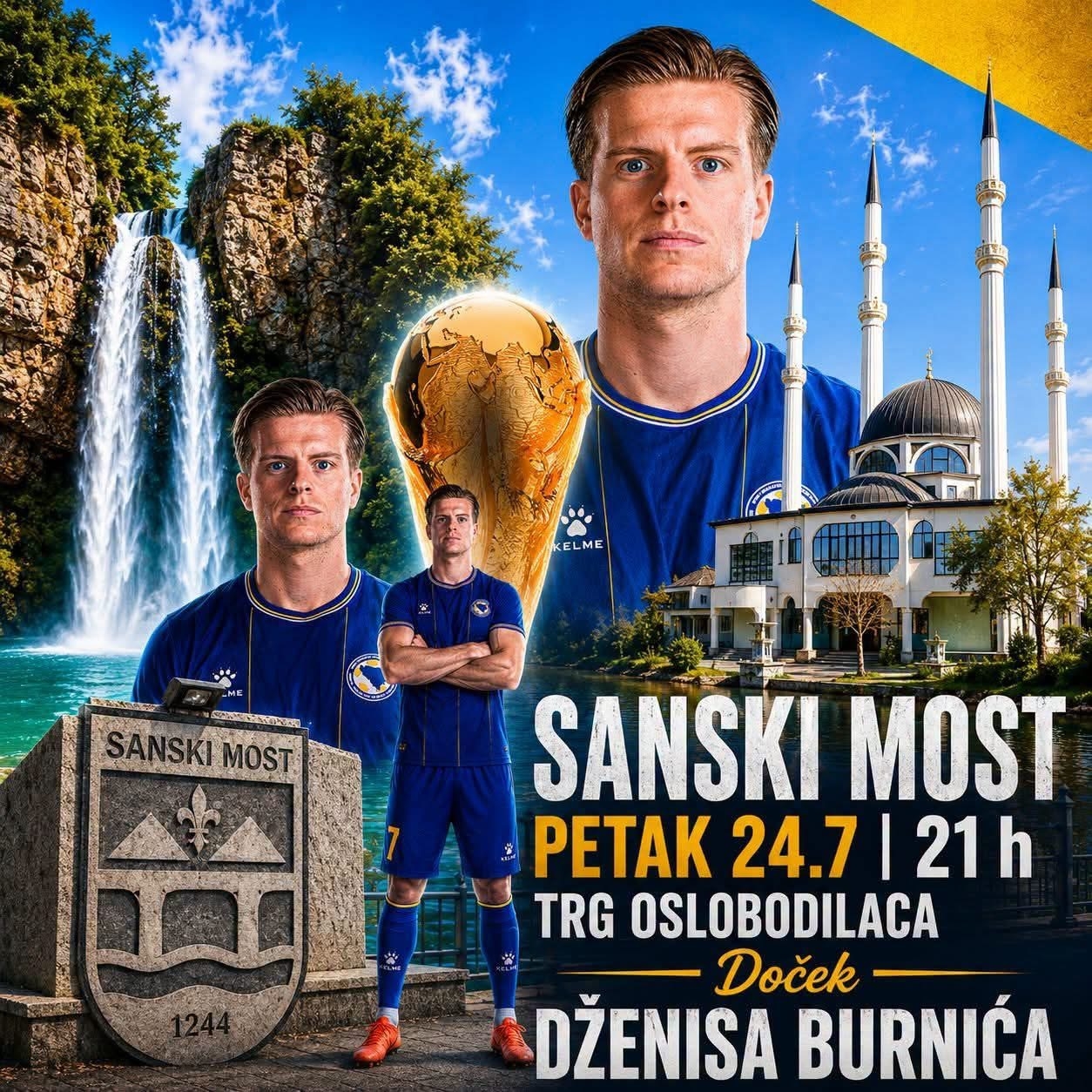 Sanski Most sprema veliki doček za Dženisa Burnića