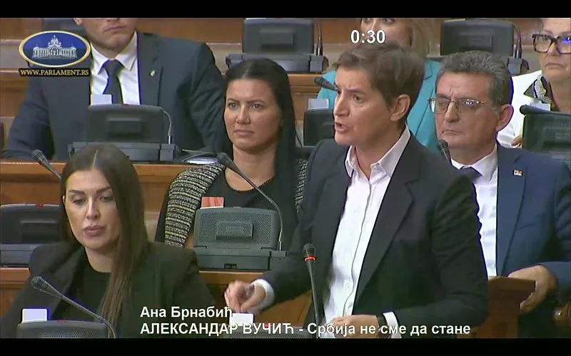 Brnabić tvrdi: Priprema se hapšenje Vučića zbog pada nadstrešnice u Novom Sadu