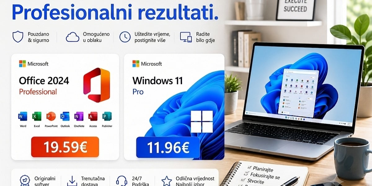 Iskoristite najnoviji MS Office 2024 za 19 eura i Windows 11 Pro za 11 eura u ljetnoj rasprodaji