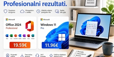 Iskoristite najnoviji MS Office 2024 za 19 eura i Windows 11 Pro za 11 eura u ljetnoj rasprodaji