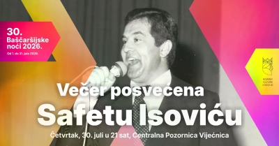 Sarajevo večeras zatvara Baščaršijske noći uz sevdalinke: Koncertom "Za dušu i sjećanje" obilježava se 90 godina od rođenja Safeta Isovića