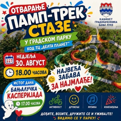 Banjaluka dobija pamp-trek stazu: Otvaranje u nedjelju uz Kasperijadu