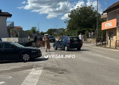 Sudar motocikla i Golfa kod Širokog Brijega, povrijeđen motociklista