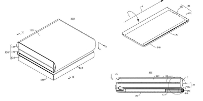 "Procurio" patent za Huaweijev telefon s vertikalnim trostrukim preklopom