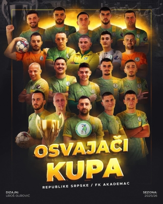 Akademac po drugi put zaredom osvojio Kup Srpske