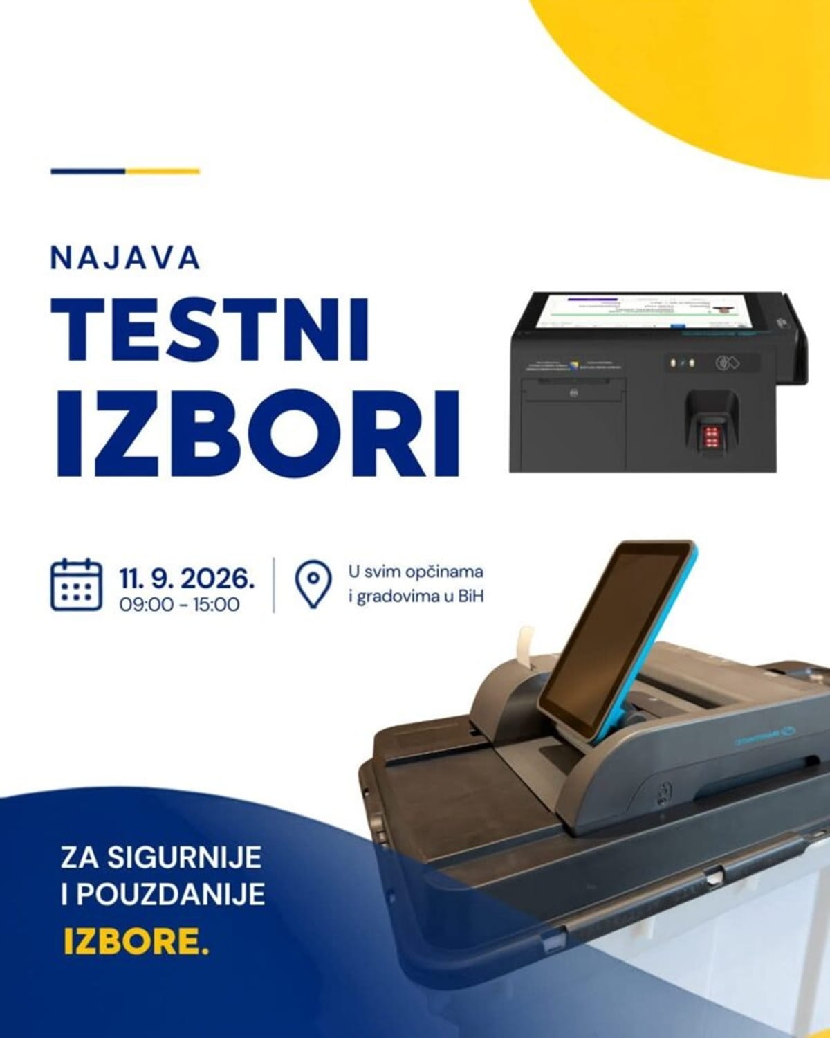 Testni izbori u Trebinju: Građani u petak isprobavaju nove izborne tehnologije u Domu mladih