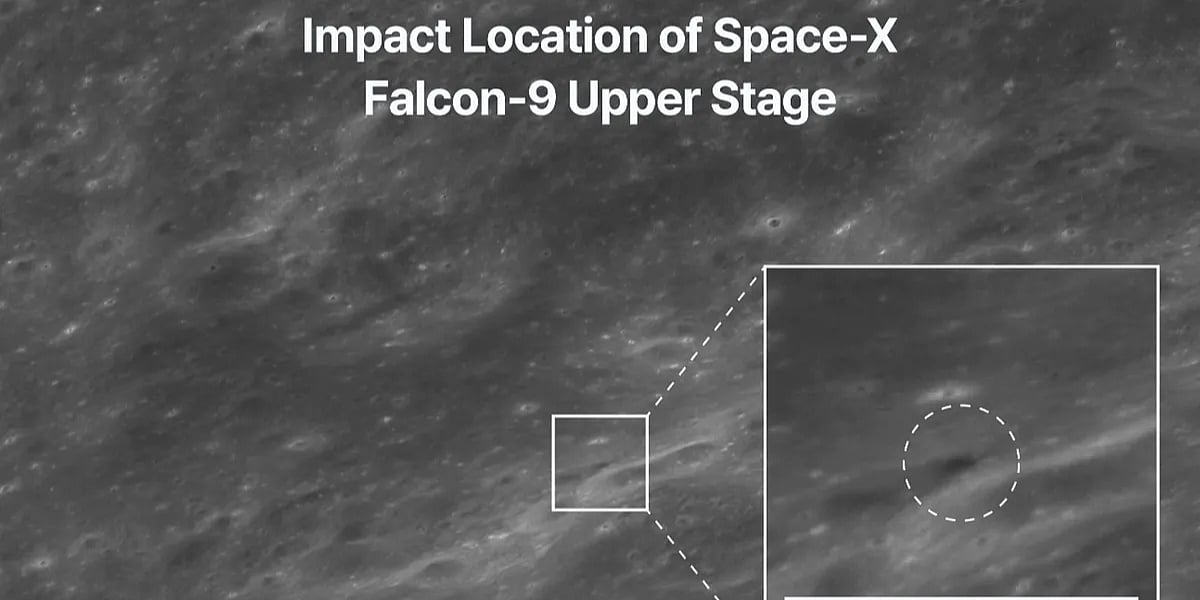 Južnokorejski orbiter snimio krater koji je nastao nakon udara SpaceX-ove rakete u Mjesec