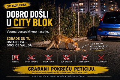 Lisica u City Bloku: Zgrade su stigle, sadržaji još nisu, ali divlje životinje jesu (Video)
