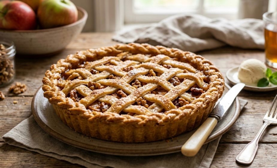 Pripremite jednostavnu slatku pitu s jabukama i orasima