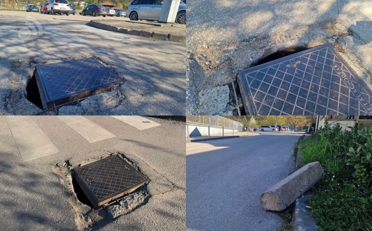 Vidljivo svima osim nadležnima: Opasno oštećenje na parkingu kod Panonskih jezera u Tuzli