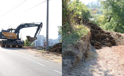 Nakon pucanja vodovodne cijevi: Sanira se klizište i oštećena cesta na Sjenjaku