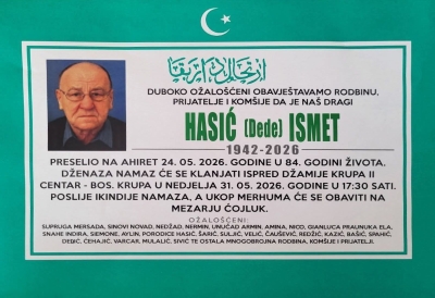 Na Ahiret preselio HASIĆ (Dede) ISMET