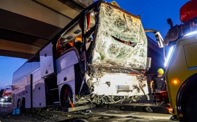 Šteta oko pola miliona KM: Pogledajte prizore sa mjesta nesreće u kojoj je učestvovao autobus iz BiH