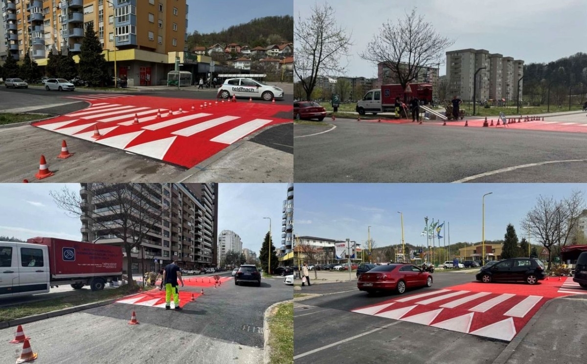 Privode se kraju radovi na usporivačima brzine u naselju Sjenjak u Tuzli