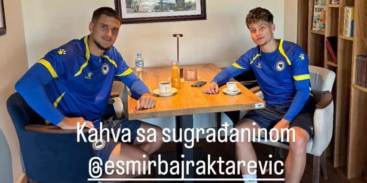 Srebrenička djeca Bajraktarević i Smajlović zajedno između utakmica: "Kahva sa sugrađaninom"