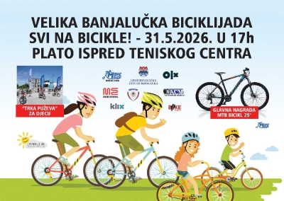 Velika banjalučka biciklijada „Svi na bicikle!“ u nedjelju