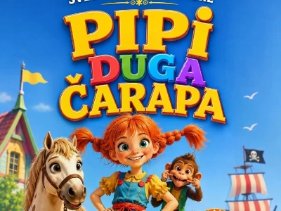 Zabavne avanture Pipi Duge Čarape u Kino sali u Šamcu