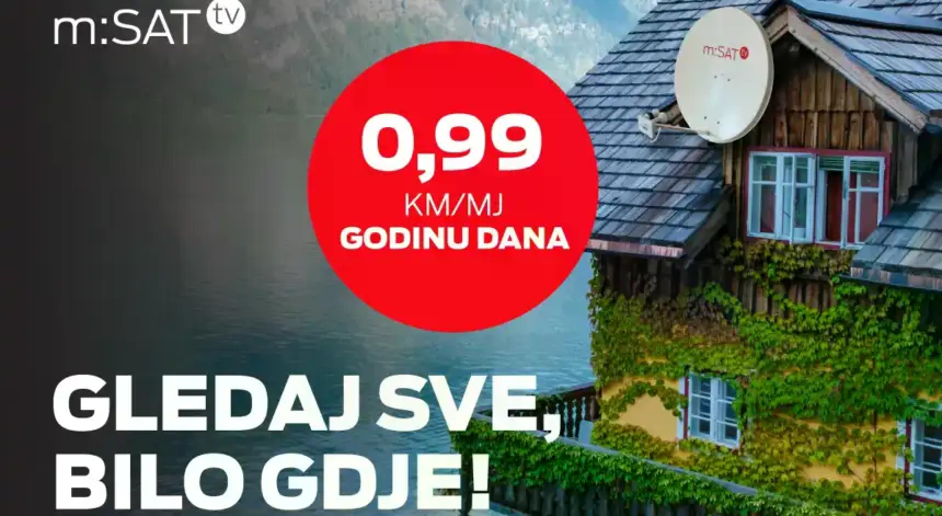 m:SAT stiže na adrese širom BiH: Bogat izbor TV kanala za samo 0,99 KM mjesečno