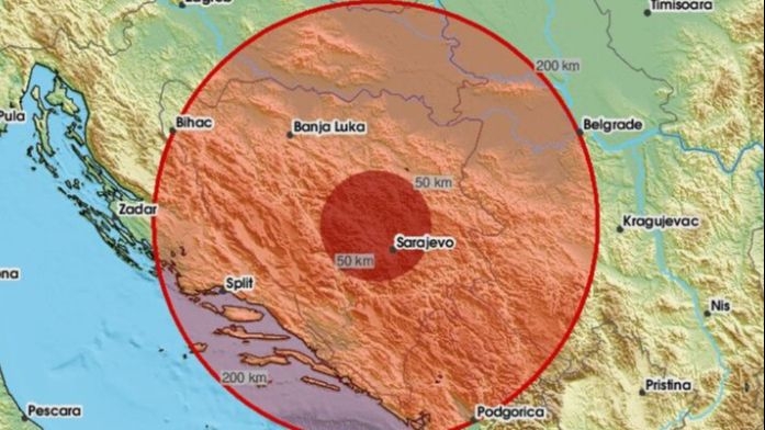 Zemljotres prodrmao Sarajevo i okolinu: "Zatreslo je baš, probudio me"