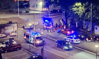 Automobil se prevrnuo na krov u Banjaluci: Nesreća na kružnom toku kod „Škorpiona“