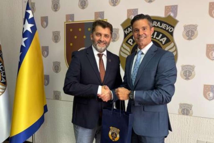 KATICA S ATAŠEOM ZA SIGURNOST AMBASADE SAD U BiH: Predstavio mu projekte MUP-a KS