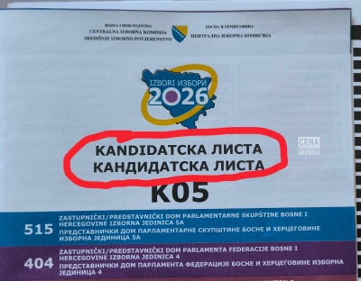 Građanima BiH u Njemačkoj stigao izborni materijal, na naslovnici uočena pravopisna greška