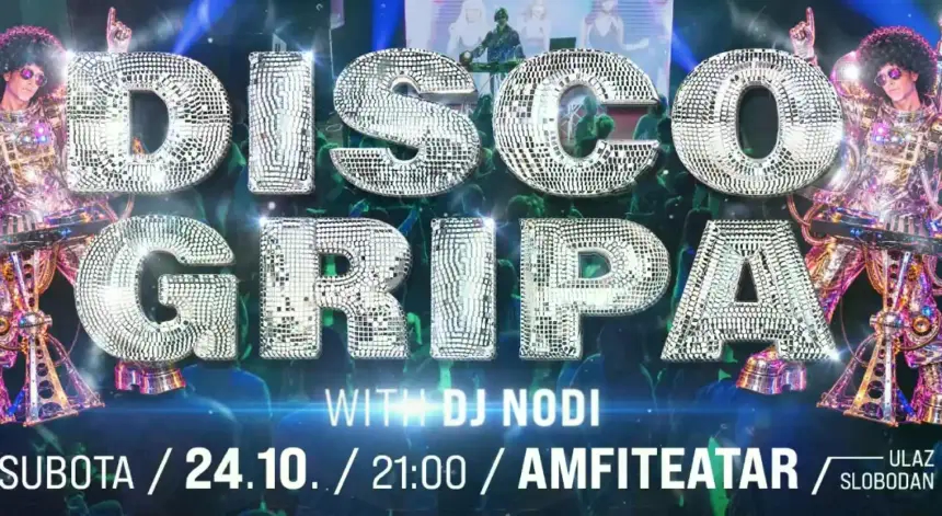 Disco Gripa večeras u sarajevskom Domu mladih: Ples uz hitove devedesetih i disco klasike
