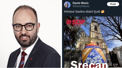 SDP-ov Damir Mašić pogrešno čestitao Vaskrs