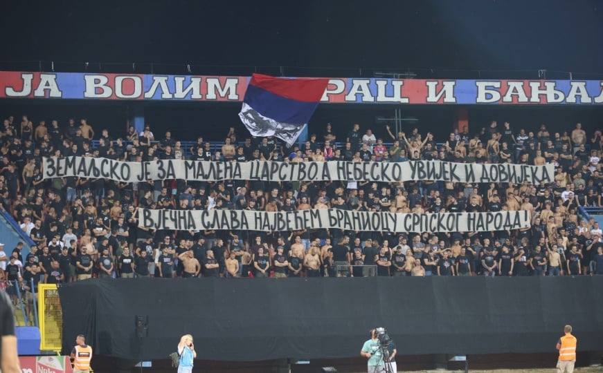 Borac zbog veličanja Ratka Mladića kažnjen s 3.000 KM, Sarajevo zbog pirotehnike s 8.000 KM
