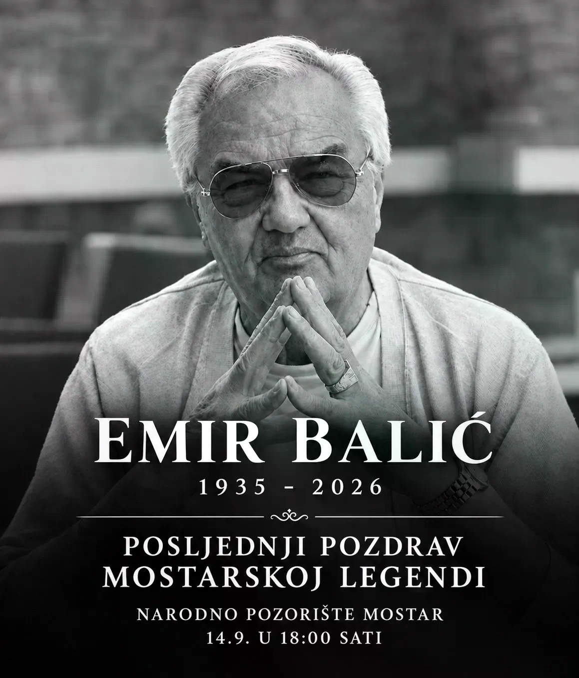 U ponedjeljak komemoracija povodom smrti Emira Balića