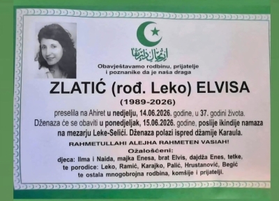 Iza nje ostale dvije kćerke: U 37. godini života preminula Elvisa Zlatić